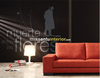 Modern black vinyl wall decals